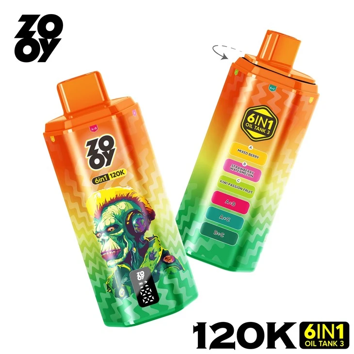 ZOOY 6 IN 1 FLAVORS 120K Wholesale E-Cigarette